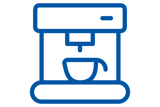 Obst, Kaffee und Wasser